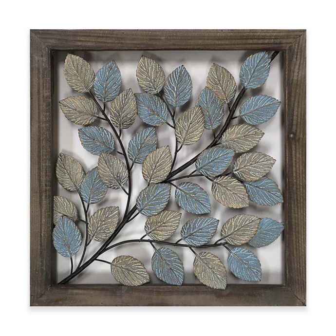 View A Larger Version Of This Product Image | Metal Tree Wall Art Intended For Pierced Metal Leaf Wall Art (View 15 of 15)
