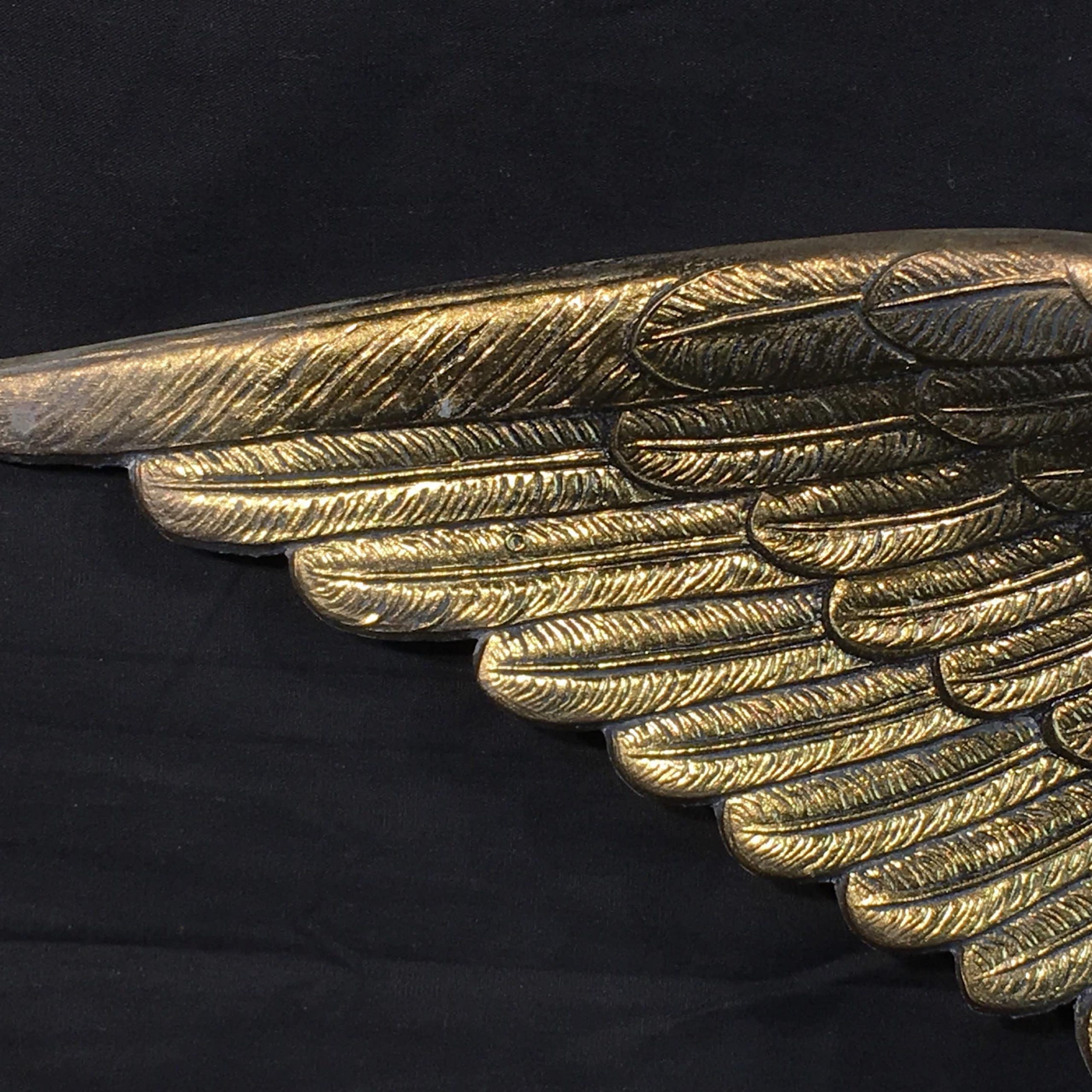 Vintage Brass Eagle, Decorative Gold Wall Decor, Wall Hanging Wildlife In Eagle Wall Art (View 4 of 15)