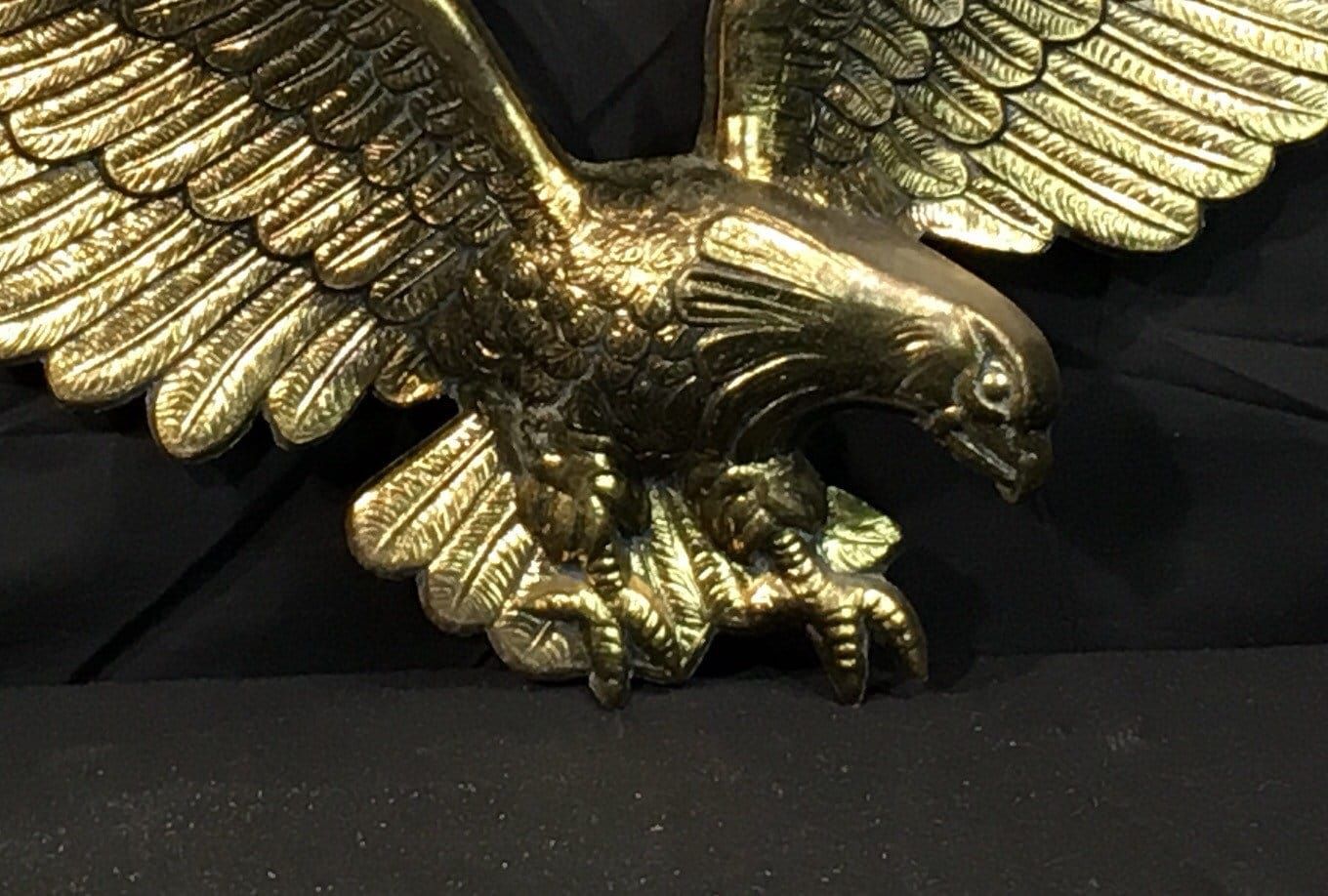 Vintage Brass Eagle, Decorative Gold Wall Decor, Wall Hanging Wildlife With Eagle Wall Art (View 2 of 15)