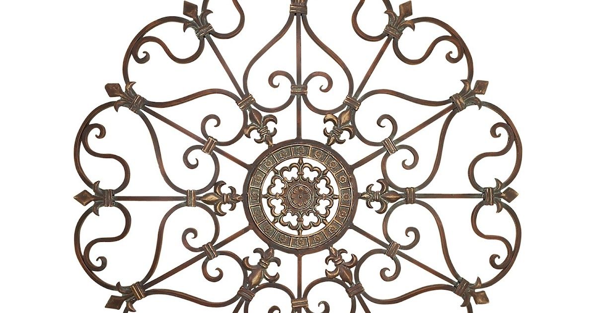 Wrought Iron Wallart Metal Scroll Work Overdoor Fireplace With Scrollwork Metal Wall Art (View 7 of 15)