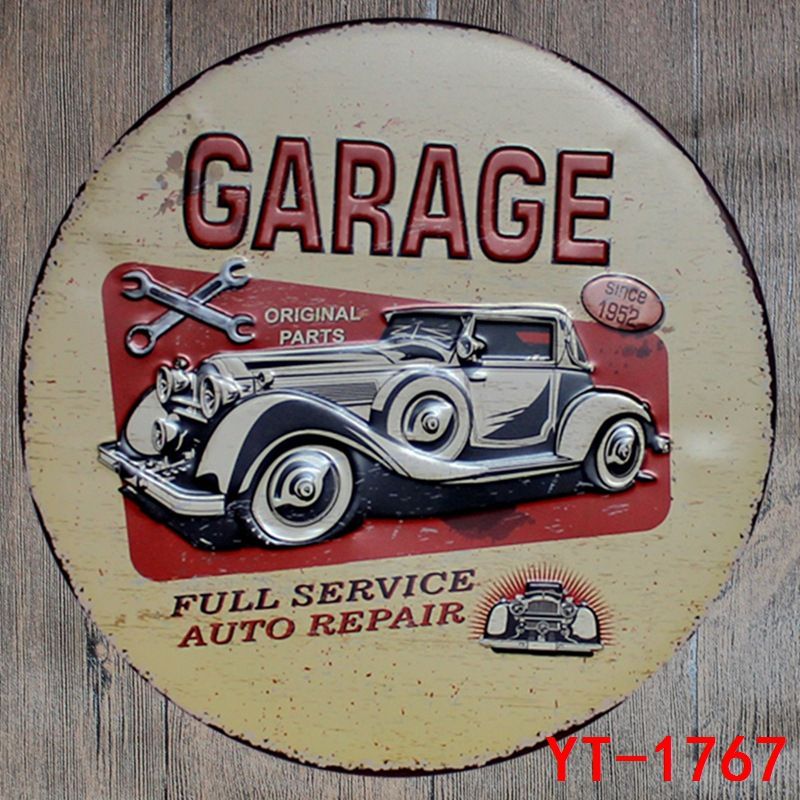 Zjy Garage Full Service Auto Repair Bar Pub Home Garage Wall Art Regarding Mechanics Wall Art (View 1 of 15)
