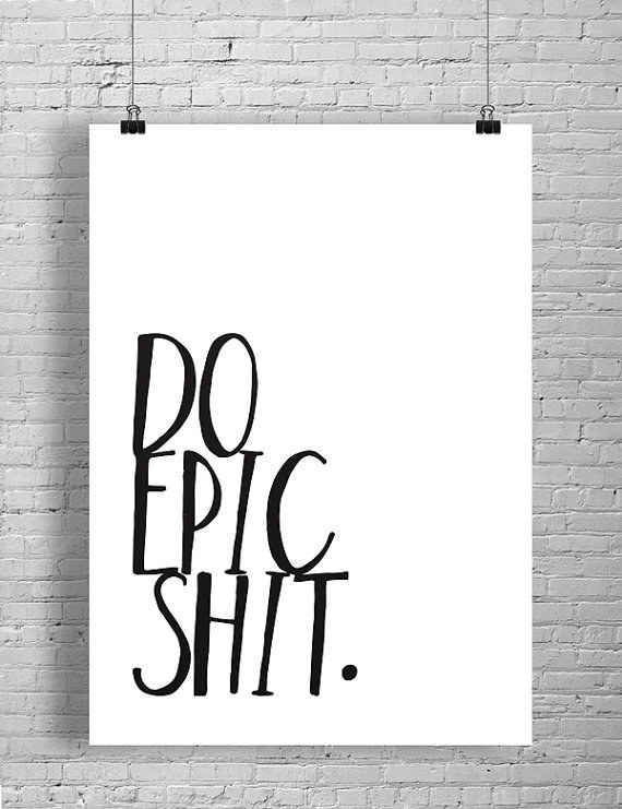 23 Artfully Profane Wall Prints That Are Just Keeping It Real | Wall Art  Quotes, Inspirational Posters, Inspirational Wall Art Within Funny Quote Wall Art (View 14 of 15)