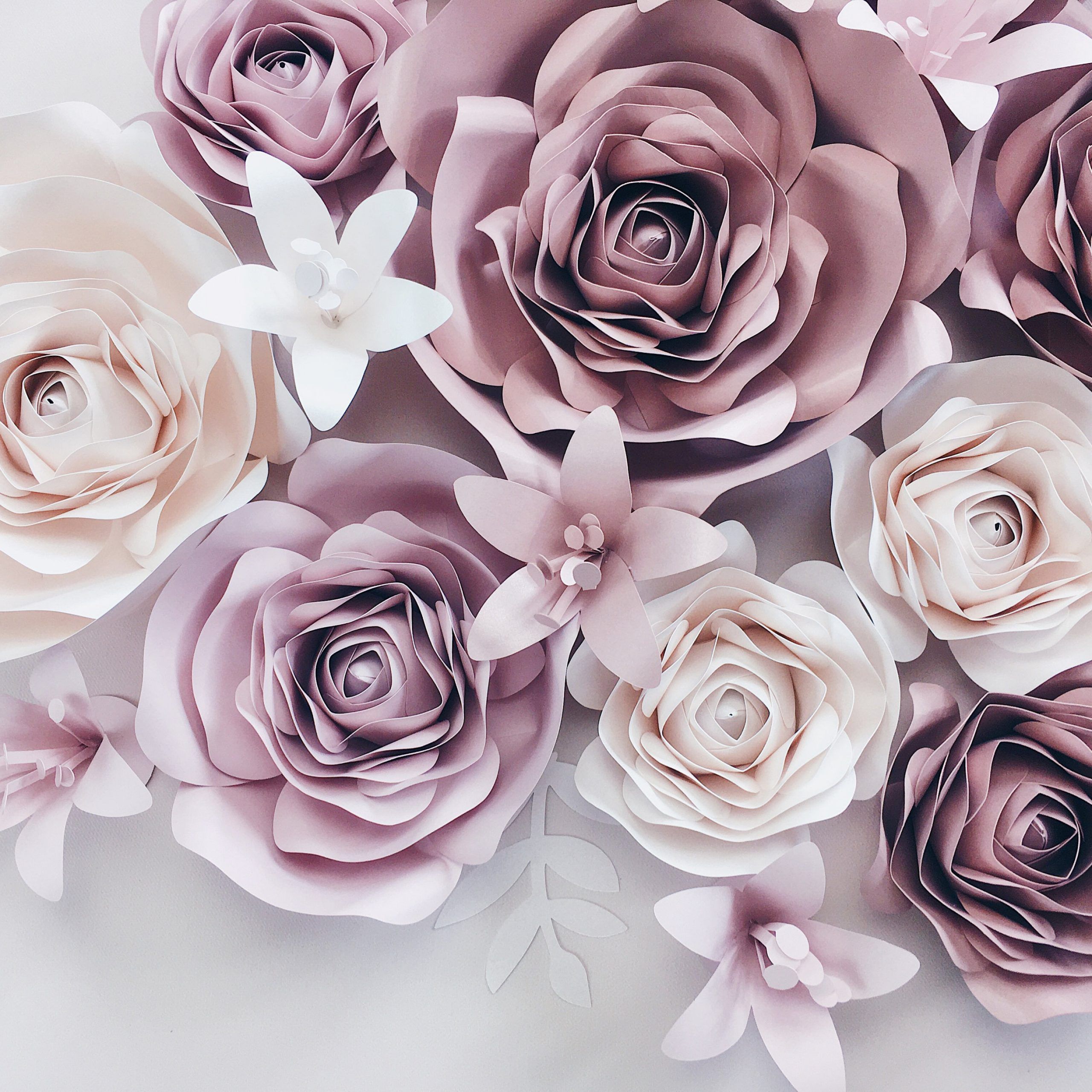 3d Paper Flowers Wall Decor Roses Wall Art Floral Nursery – Etsy In Roses Wall Art (View 11 of 15)