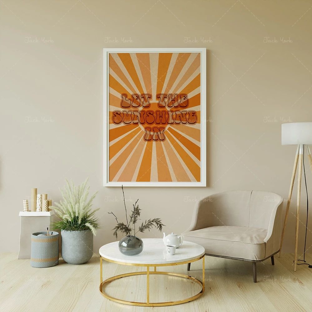 70s Retro Poster, Let The Sunshine In, Vintage Poster, Retro Wall Art, 70s  Wall Print, 70s Wall Art, Retro 70s Home Decor|painting & Calligraphy| –  Aliexpress In Retro Wall Art (View 10 of 15)