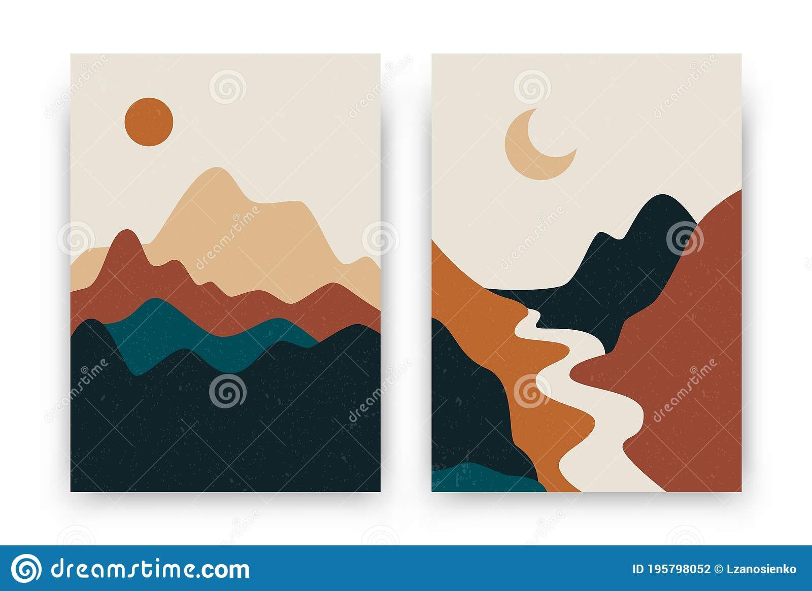 Abstract Landscape Posters (View 2 of 15)
