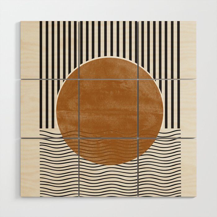 Abstract Modern Poster Wood Wall Artthe Miuus Studio | Society6 Inside Abstract Modern Wood Wall Art (View 8 of 15)
