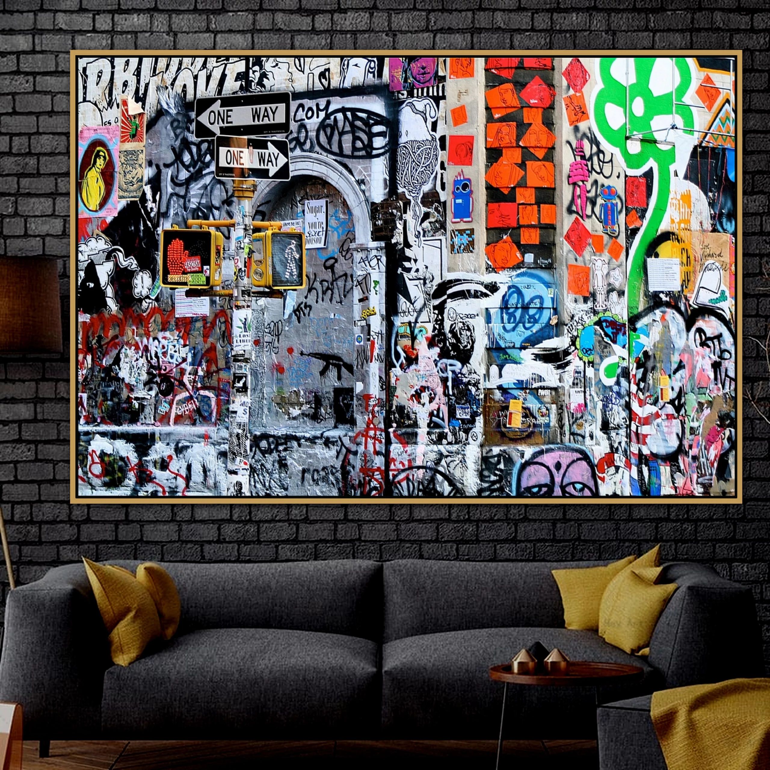 Abstract Urban Street Art Graffiti Wall Art Poster Wall Photo Pictures Wall  Art Living Room Wall Decor Painting Canvas Print – Painting & Calligraphy –  Aliexpress Inside Urban Wall Art (View 10 of 15)
