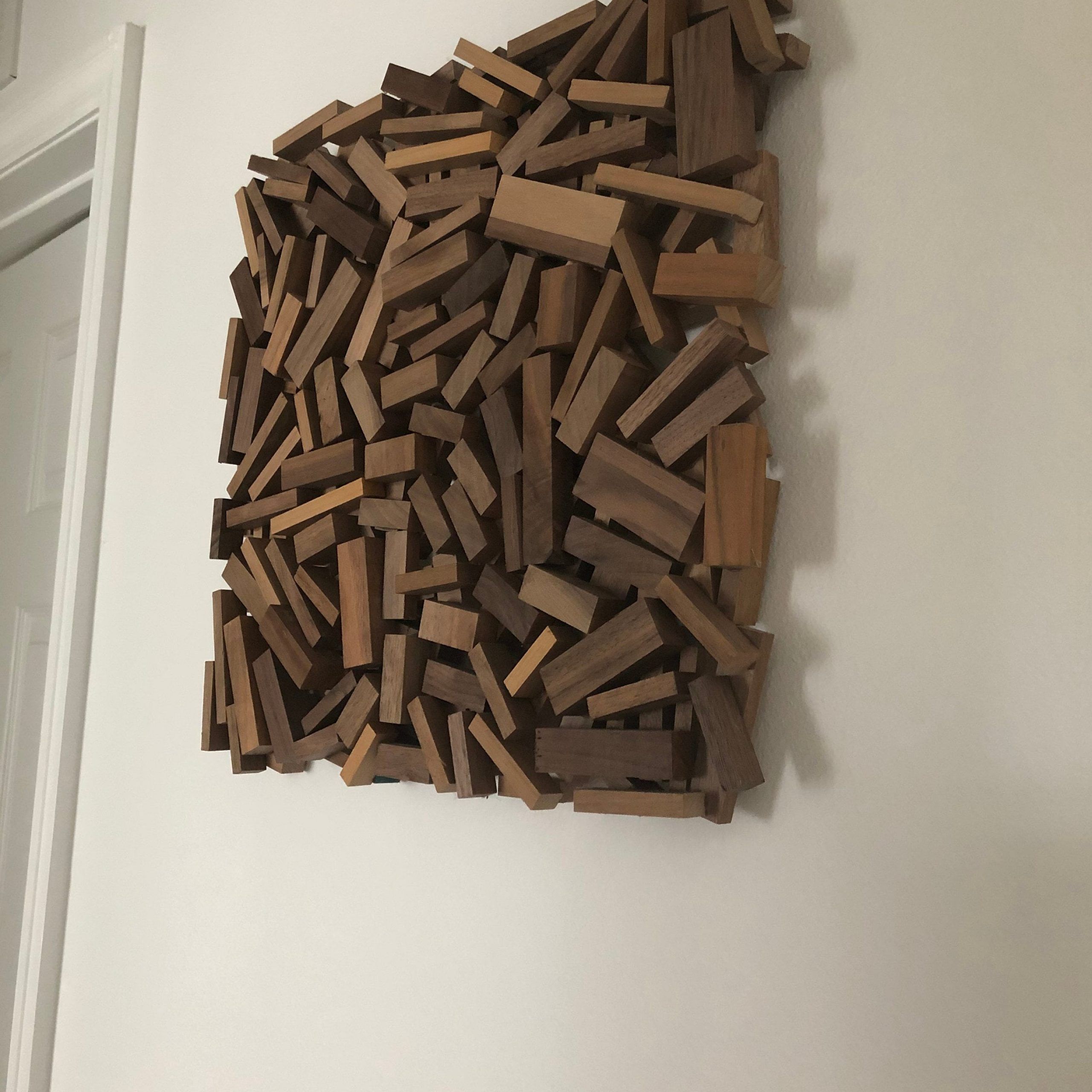 Abstract Wood Sculpture Walnut Wall Hanging Wood Wall Art – Etsy Throughout Abstract Wood Wall Art (View 8 of 15)