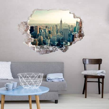 Adesivo 3d – Skyline Di New York City | Wall Art (View 13 of 15)