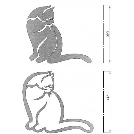 Aluminum Cat Wall Decor For Cats Wall Art (View 13 of 15)