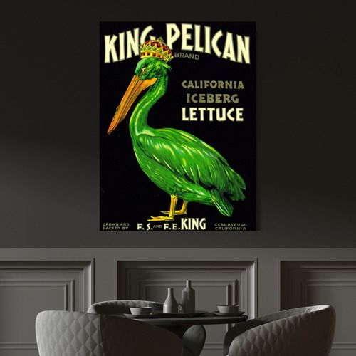 Arthouse Collective Vintage King Pelican California Canvas Wall Art |  Temple & Webster For California Living Wall Art (View 11 of 15)