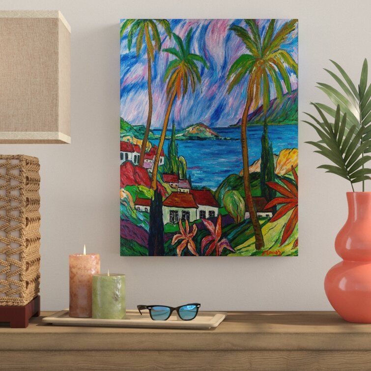 Bay Isle Home Tropical Paradisemanor Shadian – Wrapped Canvas Print &  Reviews | Wayfair With Tropical Paradise Wall Art (View 6 of 15)