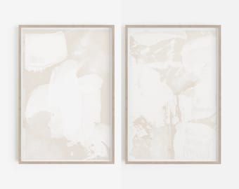 Beige Wall Art Print Sets Abstract Art Print Neutral Art – Etsy Within Cream Wall Art (View 9 of 15)