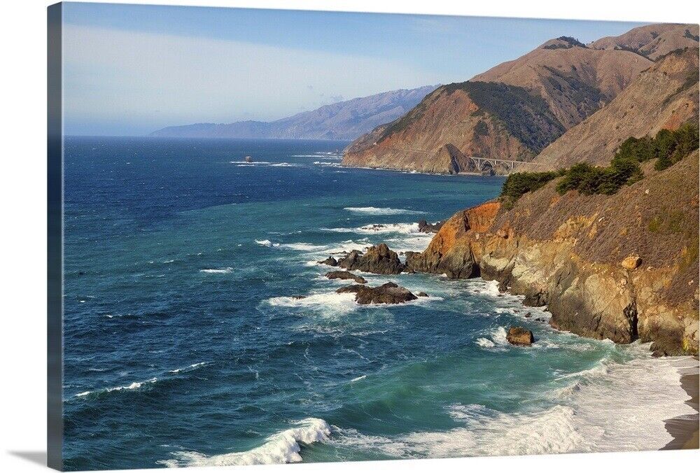 Big Sur Coastline, California Canvas Wall Art Print, Home Decor | Ebay Inside Big Sur Wall Art (View 14 of 15)