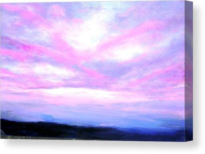 Blue And Pink Sky Canvas Print / Canvas Artmarie Line Vasseur – Fine Art  America Regarding Pink Sky Wall Art (View 11 of 15)