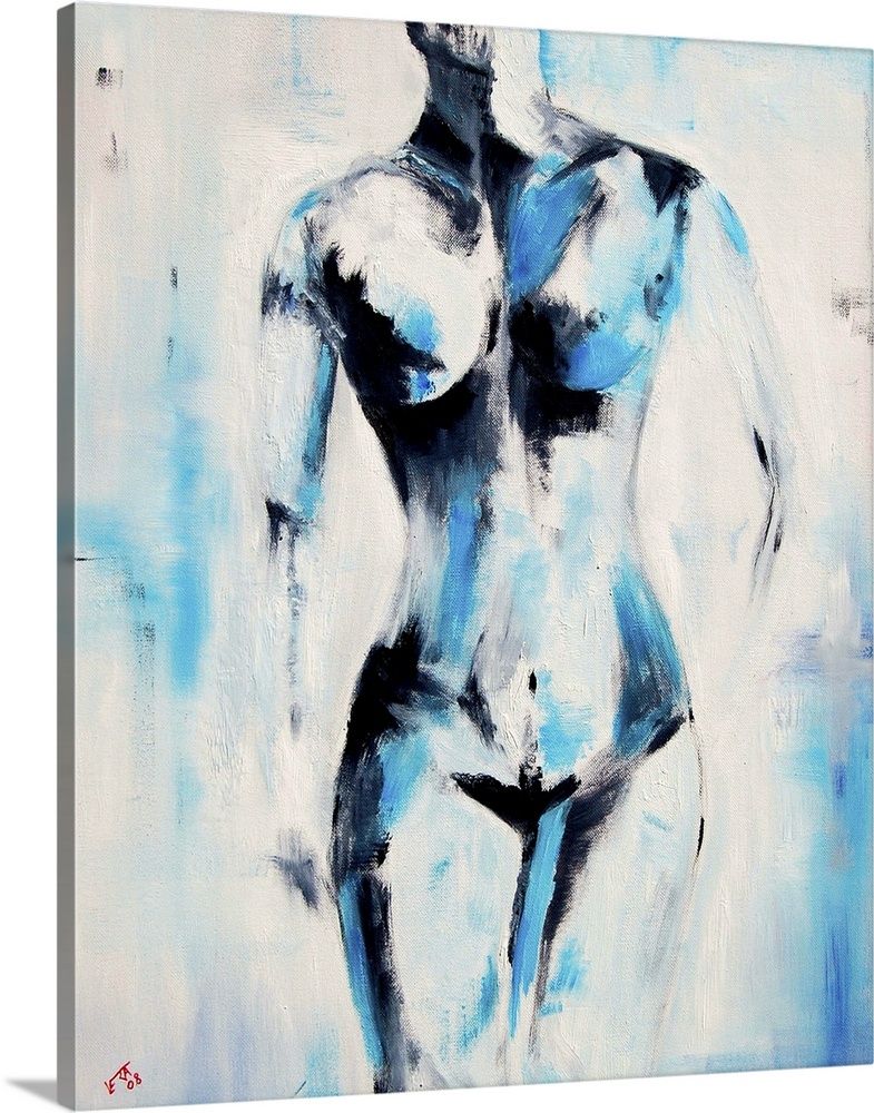 Blue Nude Wall Art, Canvas Prints, Framed Prints, Wall Peels | Great Big  Canvas Inside Blue Nude Wall Art (View 8 of 15)