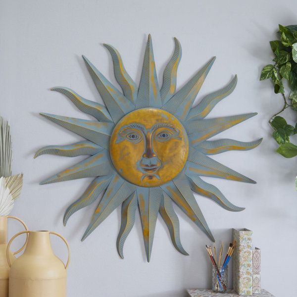 Bungalow Rose Elenna Sun Inspired Wall Decor & Reviews | Wayfair In Inspired Wall Art (View 14 of 15)