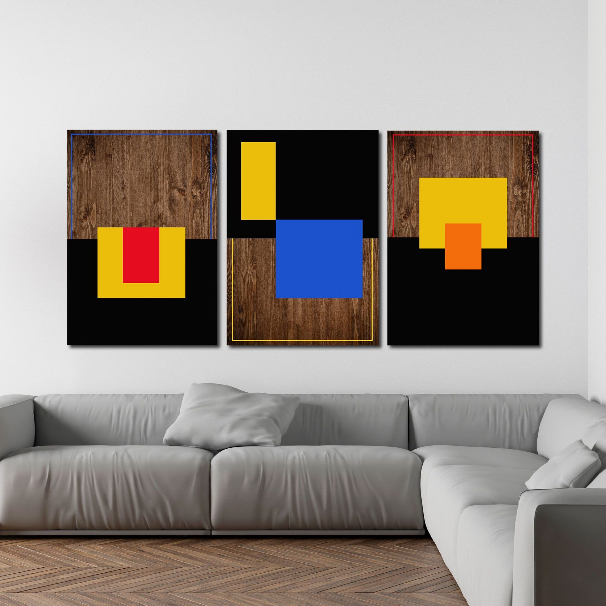 Buy Custom Made 3 Panel Art 72x40 – Wood Wall Art, Abstract Painting, Modern  Art, Home Decor, Made To Order From Mod Wood Art | Custommade With Regard To Abstract Modern Wood Wall Art (View 1 of 15)