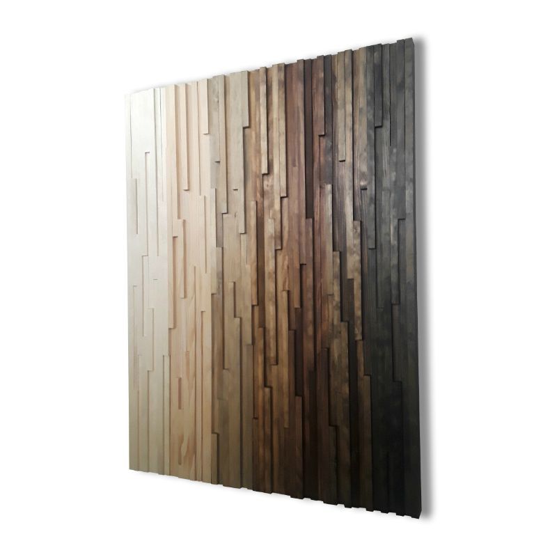 Buy Custom Rustic Wood Wall Art, Gradient Ombre Art, Abstract Wall Art, Wall  Art Wood, Made To Order From Shari Butalla, Llc | Custommade With Regard To Abstract Wood Wall Art (View 10 of 15)