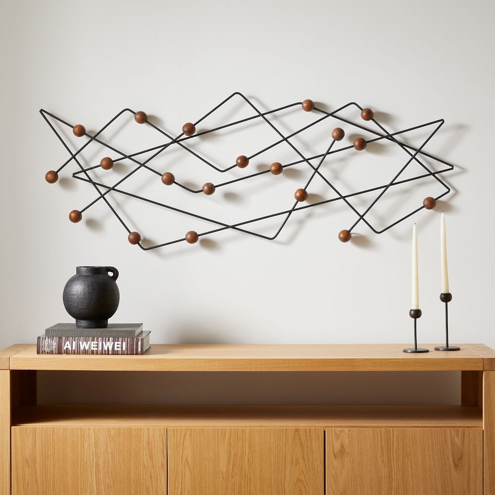 Buy Online Abstract Iron & Wood Wall Art Now | West Elm Uae With Regard To Abstract Wood Wall Art (View 6 of 15)