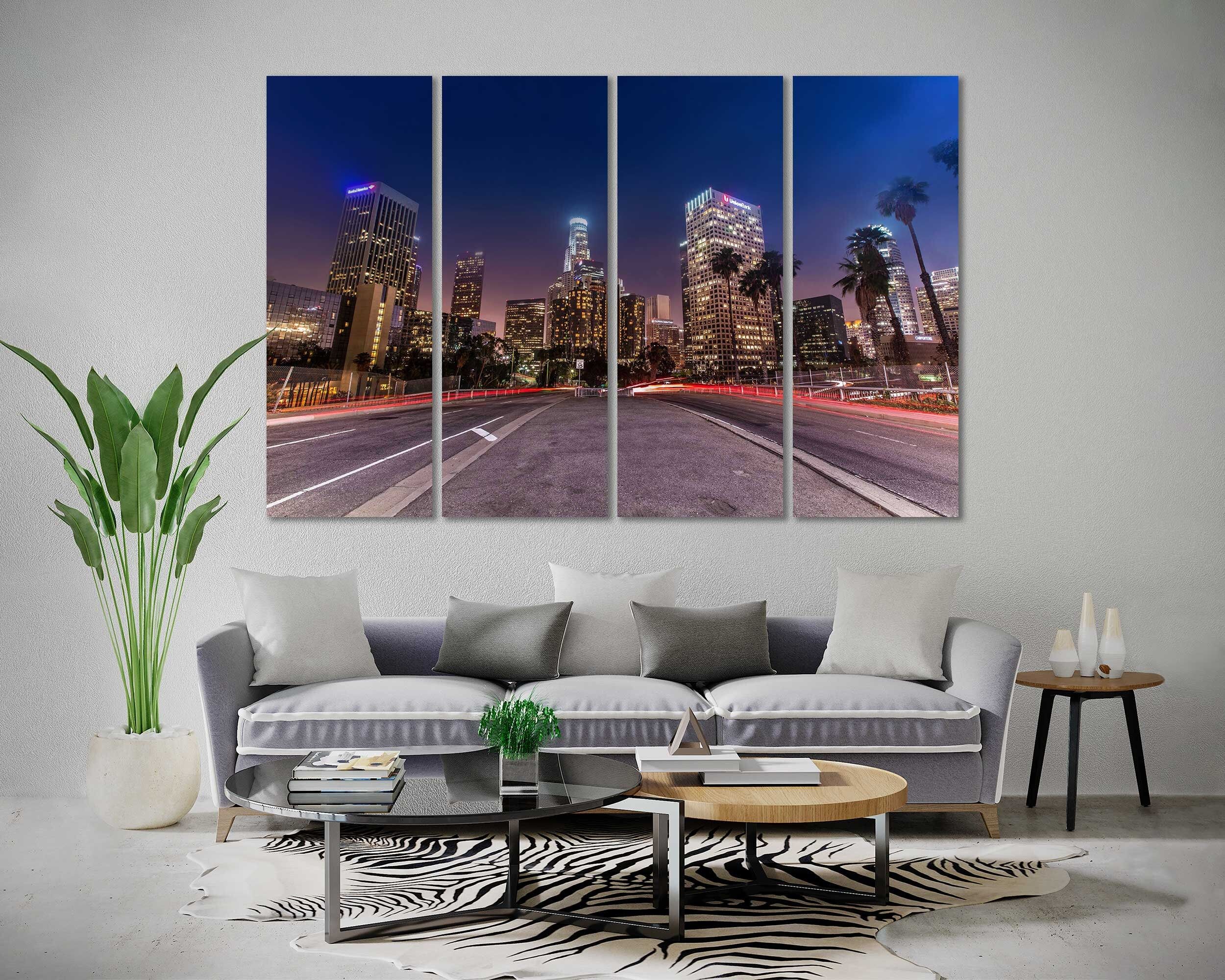 Canvas Set Of Los Angeles California Living Room Wall Art – Etsy Throughout California Living Wall Art (View 13 of 15)