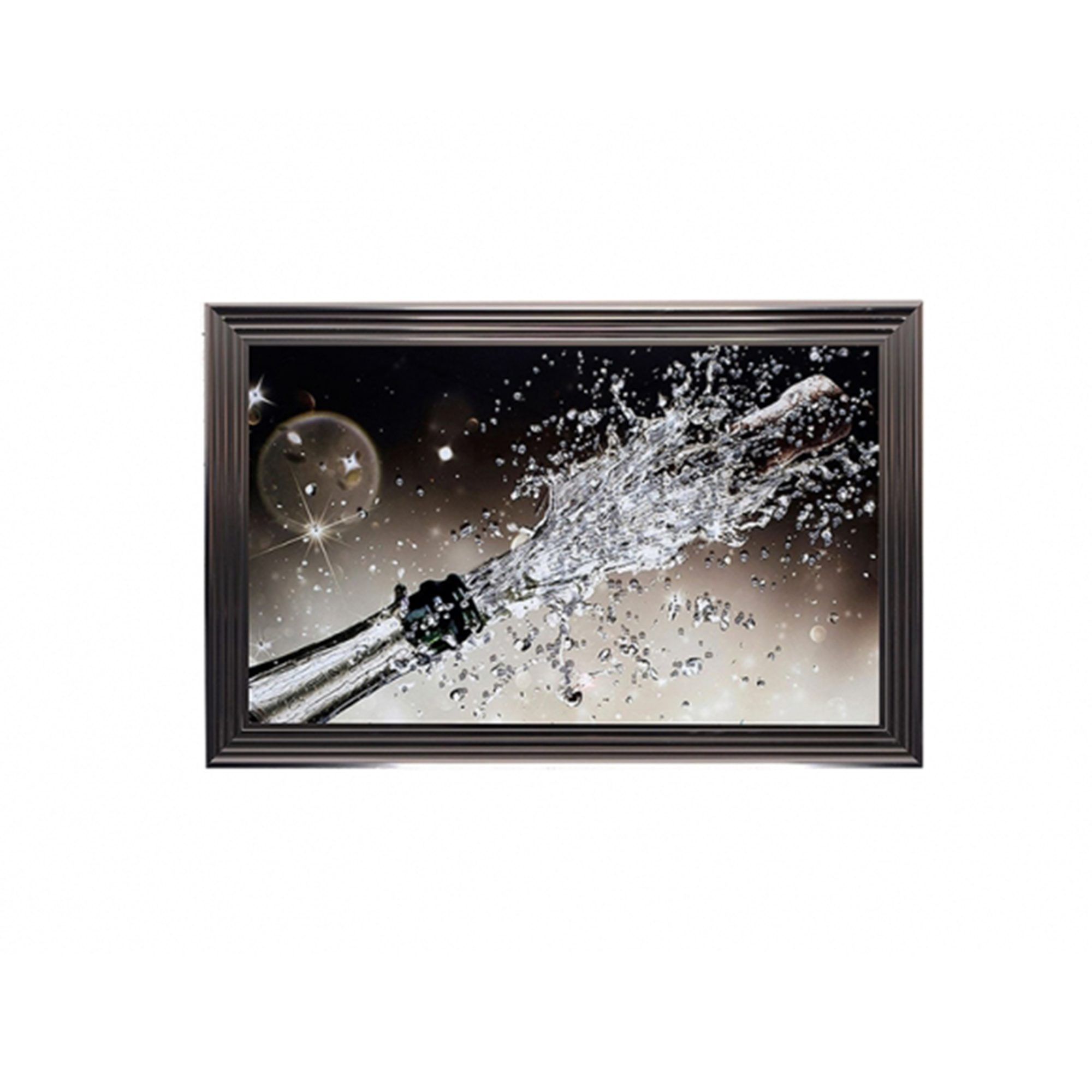 Champagne Bottle Swarovski And Liquid Glass Wall Art – Accessories – Fw  Homestores Regarding Liquid Wall Art (View 5 of 15)