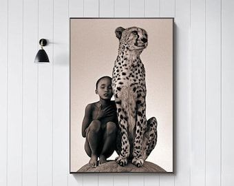 Cheetah Print – Etsy France Throughout Cheetah Wall Art (View 9 of 15)
