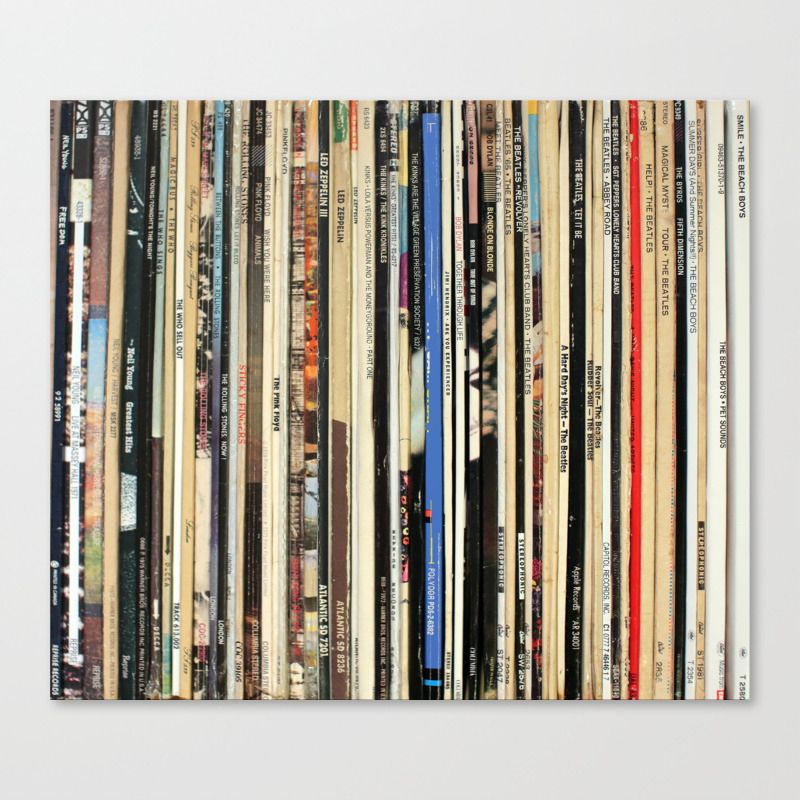 Classic Rock Vinyl Records Canvas Printnmtdot | Society6 Pertaining To Classic Rock Wall Art (View 9 of 15)