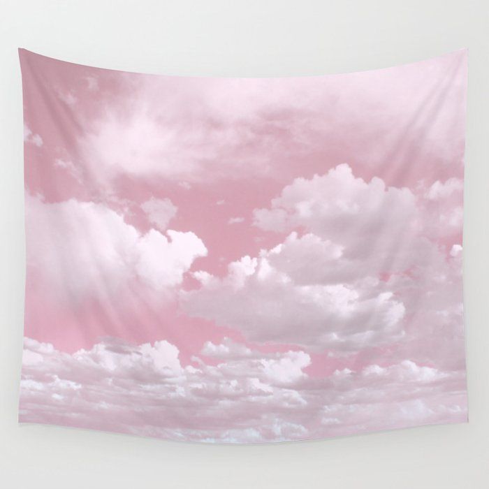 Clouds In A Pink Sky Wall Tapestrypeaches In The Wild | Society6 For Pink Sky Wall Art (View 5 of 15)