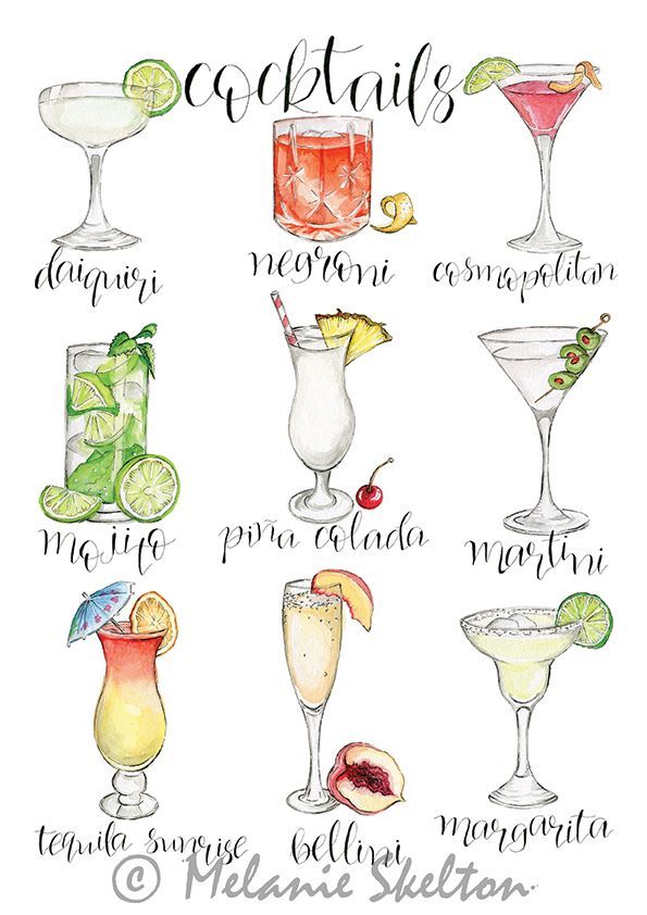 Cocktails A4 Art Print Prints And Posters Wall Art | Etsy Uk | Cocktails  Drawing, Cocktail Illustration, Cocktail Art With Cocktails Wall Art (View 15 of 15)