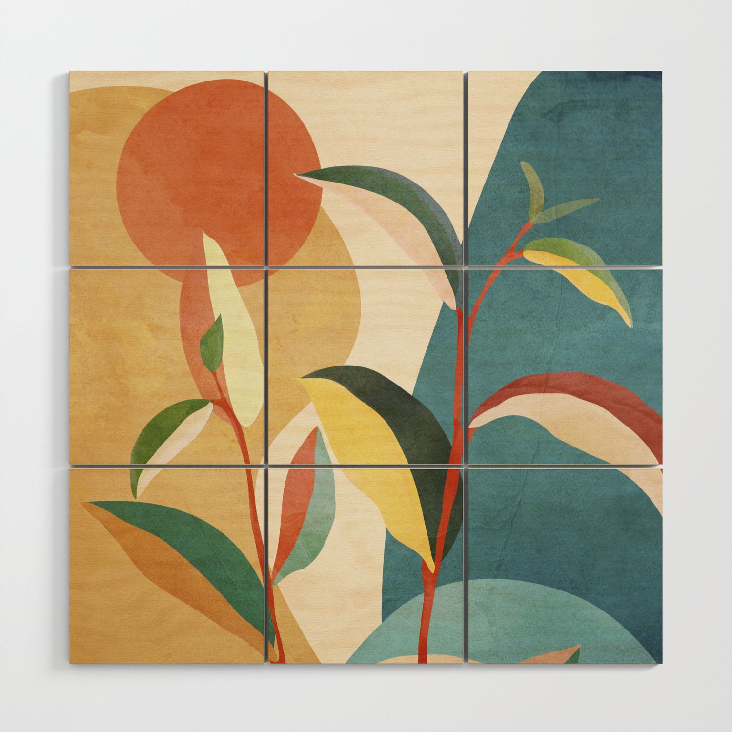 Colorful Branching Out 16 Wood Wall Artcity Art | Society6 Regarding Colorful Branching Wall Art (View 4 of 15)