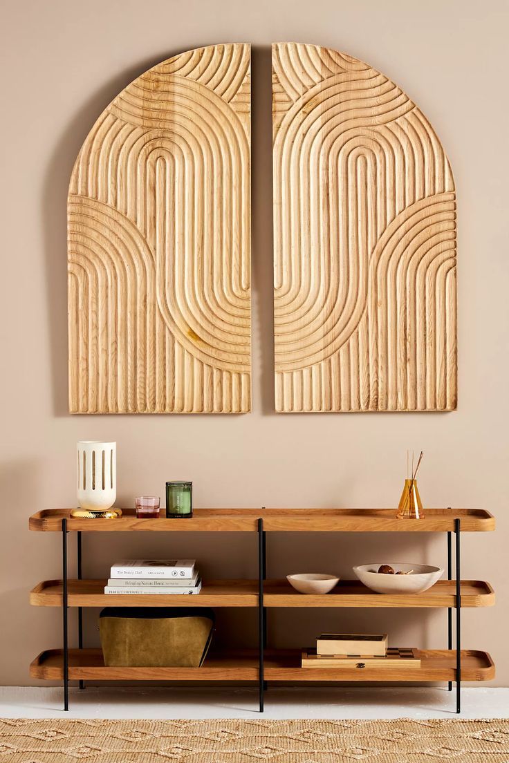 Concentric Oak Diptych Wall Art | Diptych Wall Art, Affordable Wall Decor,  Trendy Wall Decor With Regard To Oak Wood Wall Art (View 4 of 15)