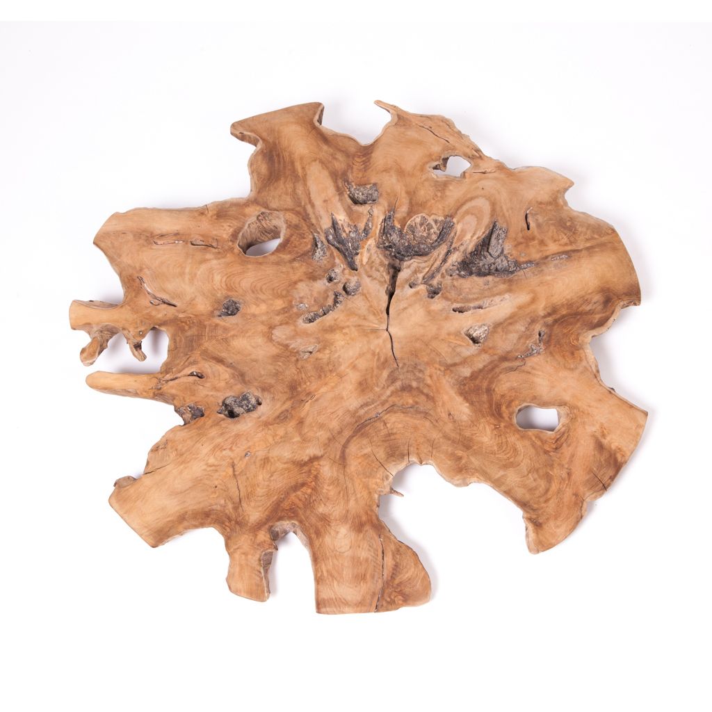 Convex Teak Root Wall Decor – Zenporium In Roots Wood Wall Art (View 9 of 15)