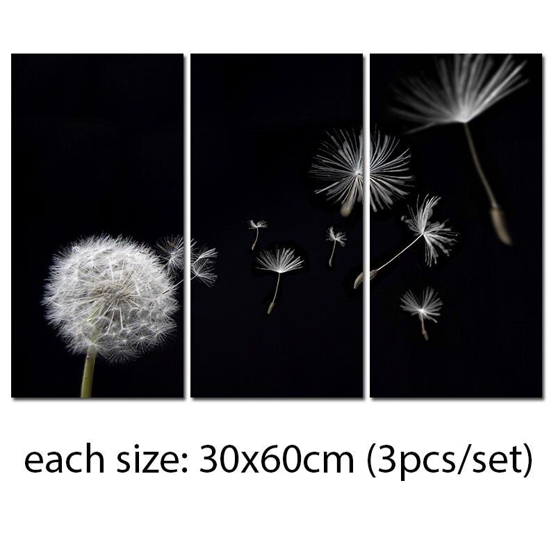 Dandelion Flower Flying Black And White Decoration Canvas Paintings Print Wall  Art Pictures For Living Room Home Decor Unframed – Painting & Calligraphy –  Aliexpress Pertaining To Flying Dandelion Wall Art (View 15 of 15)