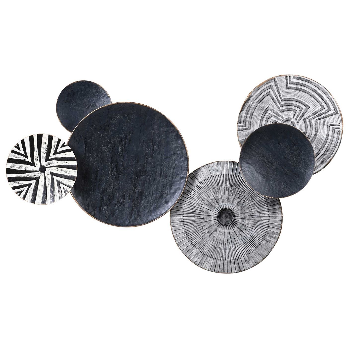 Decorative Circular Tribal Print Wall Art Black And White – Barker &  Stonehouse For Tribal Pattern Wall Art (View 13 of 15)
