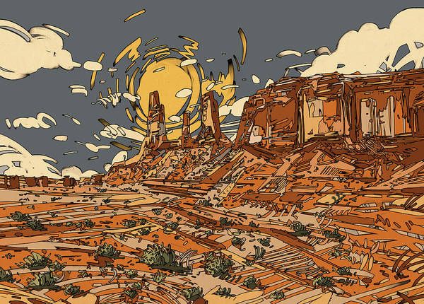 Desert Sun Art Printbekim M – Fine Art America With Sun Desert Wall Art (View 15 of 15)