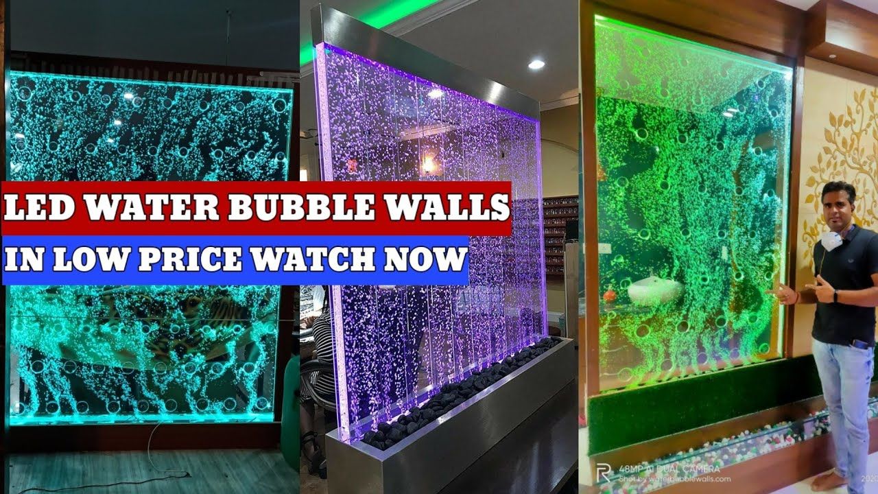 Diy Bubble Wall | Bubble Water Wall | Led Water Bubble Wall😍 – Youtube For Bubble Wall Art (View 10 of 15)