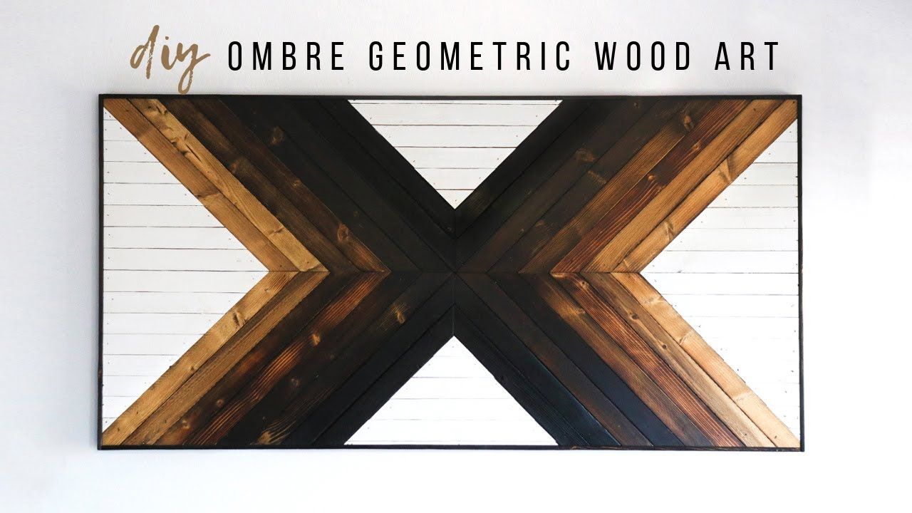 Diy Geometric Wood Wall Art | How To – Youtube Throughout Geometric Wood Wall Art (View 13 of 15)