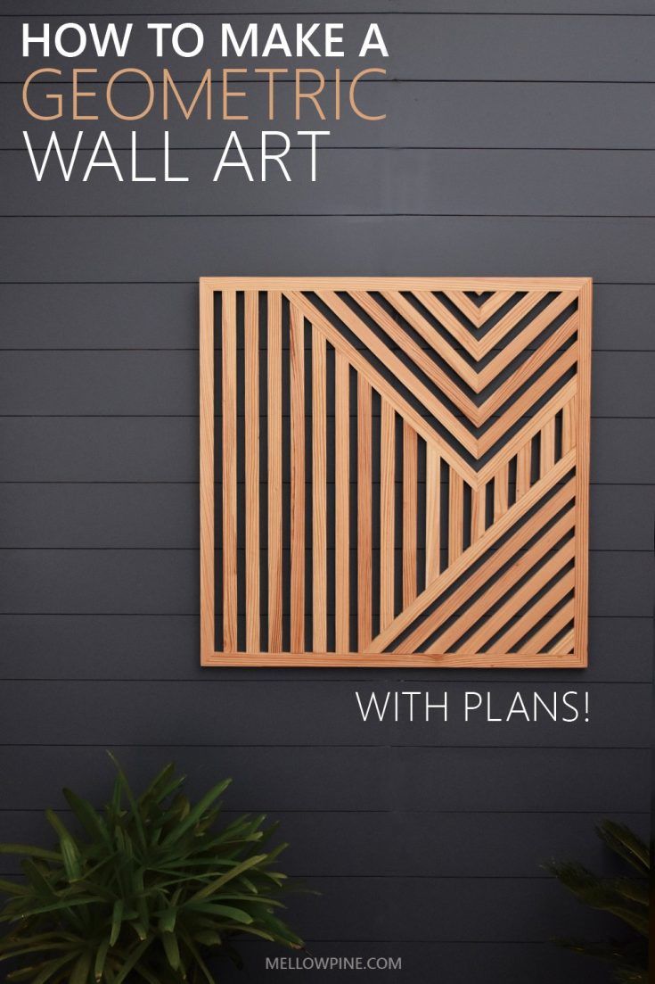 Diy Geometric Wood Wall Art Tutorial – Mellowpine For Geometric Wood Wall Art (View 4 of 15)