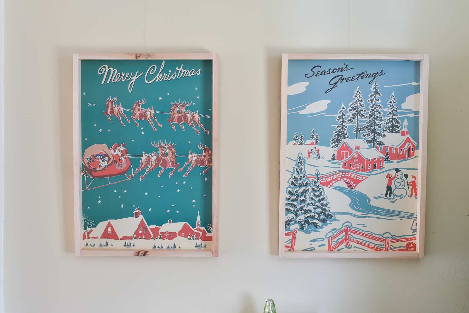 Diy Retro Christmas Art – At Charlotte's House Within Retro Art Wall Art (View 14 of 15)