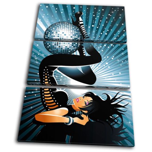 Dj Club Sexy Disco Girl Treble Canvas Wall Art Picture Print Va | Ebay With Disco Girl Wall Art (View 3 of 15)
