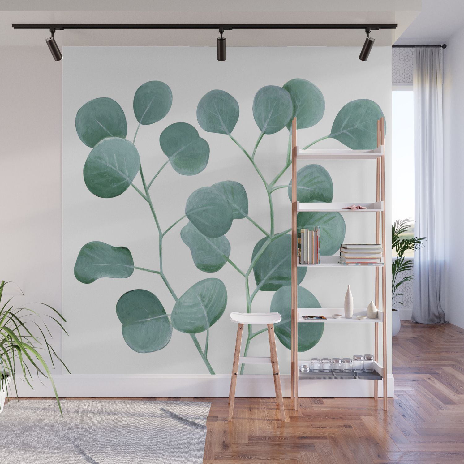 Eucalyptus Leaves Wall Art Print. Silver Dollar Leaf. Botanical Art (View 10 of 15)