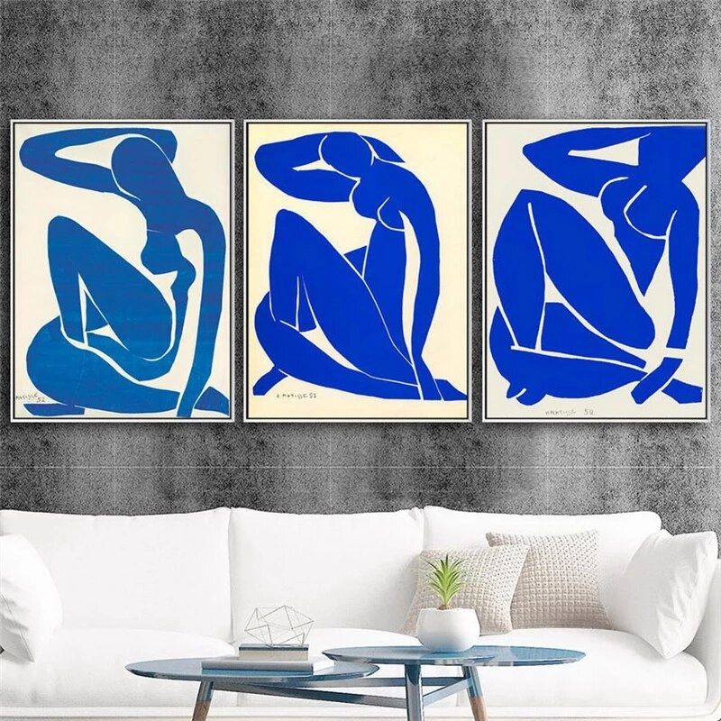 Famoso Blue Nude Cavans Pittura Di Henry Matisse Poster E Stampe Wall Art  Picture For Living Room Home Decoration Cuadros|pittura E Calligrafia| –  Aliexpress For Blue Nude Wall Art (View 3 of 15)