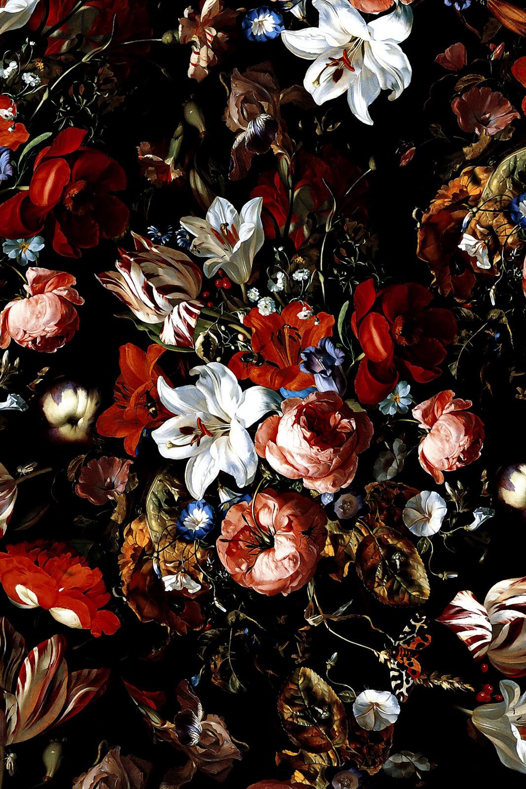 Flower Pattern Art – Big Wall Décor With Regard To Night Garden Wall Art (View 9 of 15)