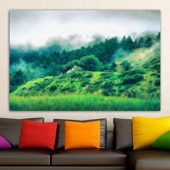 Forest Canvas, Forest Large Wall Art, Forest Poster, Green Forest Print,  Forest Landscape Painting, Forest Picture, Forest Room Decor – Printbro With Forest Wall Art (View 3 of 15)