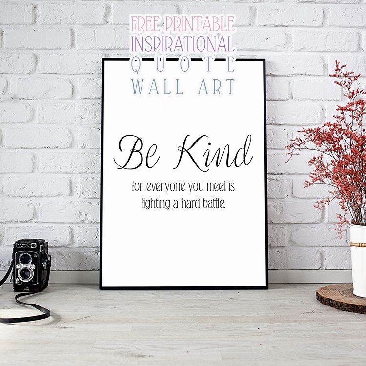 Free Printable Inspirational Quote Wall Art – The Cottage Market Regarding Motivational Quote Wall Art (View 13 of 15)