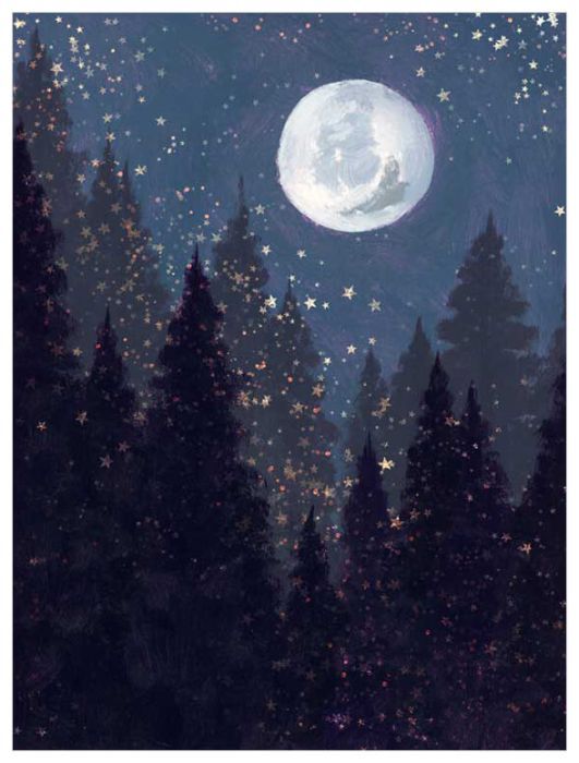 Full Moon Landscape, Nature Canvas Wall Art | Greenbox In The Moon Wall Art (View 11 of 15)