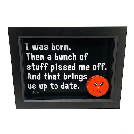 Funny Quotes Wall Art Funny Quote Sign 3d Art Angry Quote – Etsy France Regarding Funny Quote Wall Art (View 7 of 15)
