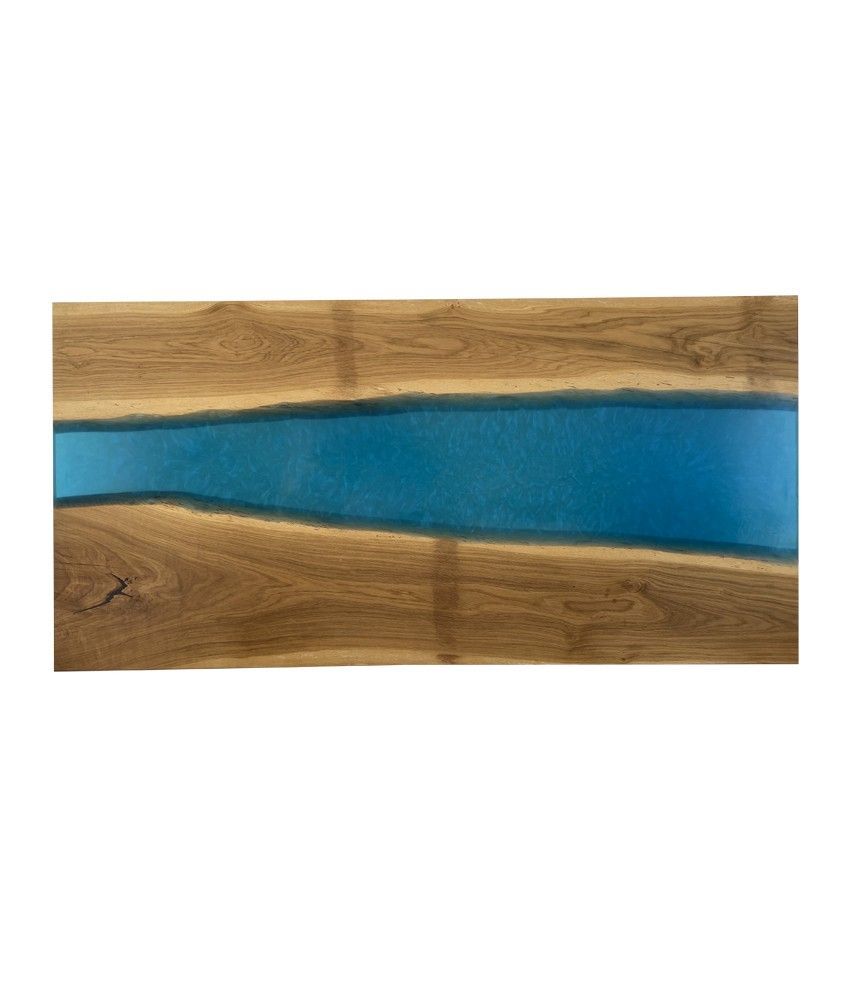 Furniture: Headboard In Solid Oak Blue Epoxy Resin & Led | World's Art In Oak Wood Wall Art (View 8 of 15)