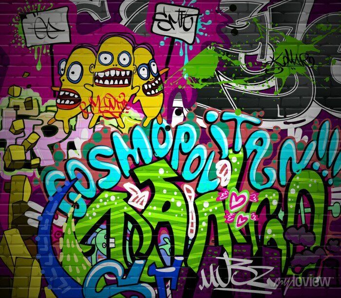 Graffiti Wall Urban Art Background (View 14 of 15)